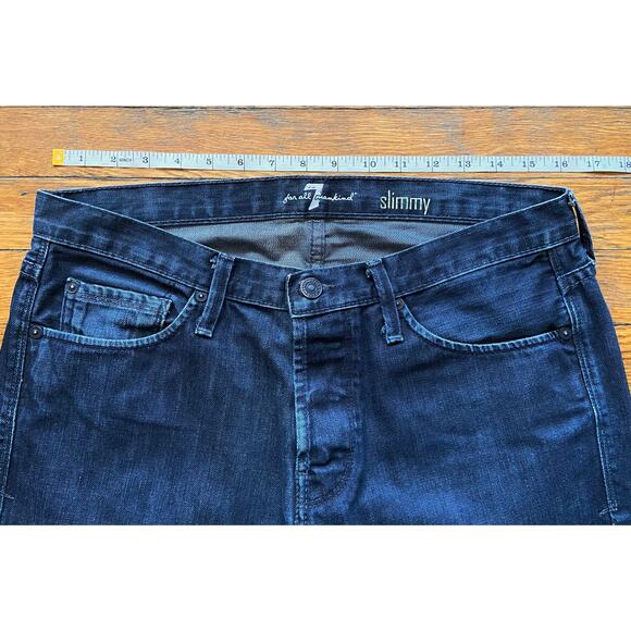 7 FOR ALL MANKIND 'Slimmy' Button-Fly Jeans Mens sz 32 - Picture 10 of 13